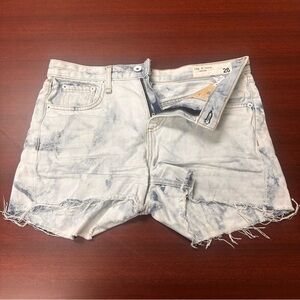 Rag & Bone Denim Shorts Dre Low Rise Womens Size 26‎ Cut offs tie dye
